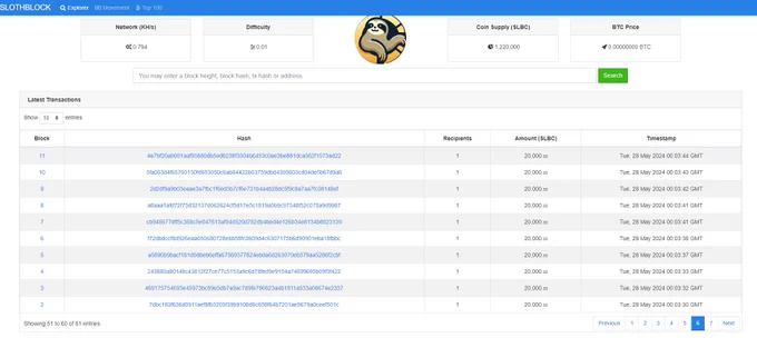 The wait is over! SlothBlockCoin has officially launched. 🚀 You can now start mining! Join the decentralized journey and be a part of the future of Sloth Block. https://slothblock.info/

#BeKindEveryday #CryptoLaunch #StartMining #Decentralization #Blockchain #SlothBlockCoin 🌍✨ #Crypto #BitcoinPizzaDay #Mining #ProofOfWork #PoW #SlothBlock #Crypto #Blockchain #Doge #DogeCoin #Bitcoin #BTC #Shib #BNB #Sol #Ethereum #ETH #XRP #ADA #TRON #DOT #LINK #DeFi #NFT #AI #Investing #fintech