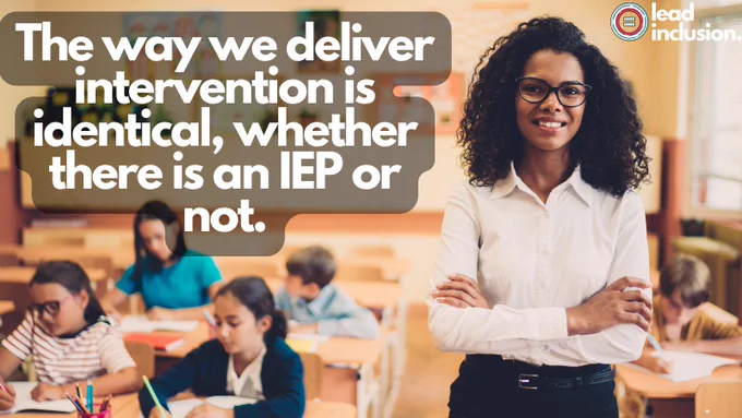 Educator in a classroom.