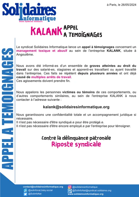 text intégral : 
https://solidairesinformatique.org/2024/05/28/kalank-appel-a-temoignages/