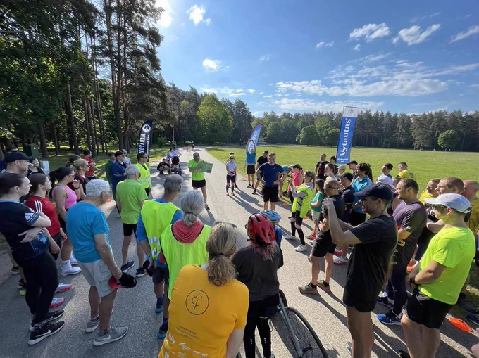 Image of event in a park in Vilnius