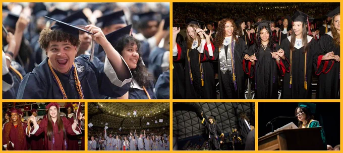 Graduation photos collage