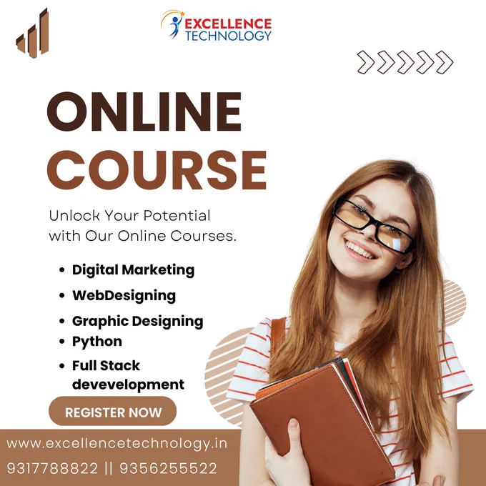 📈 Digital Marketing: Master SEO, SEM, SMM, and email marketing strategies.
🐍 Python Programming: Learn Python basics to advanced with hands-on projects.
💻 Full Stack Development: Full-fledged web development with front-end & back-end technologies.
🌐 Web Designing: Create stunning, responsive websites with HTML, CSS, and JavaScript.
🎨 Graphic Designing: Design captivating visuals using Photoshop, Illustrator, and more.