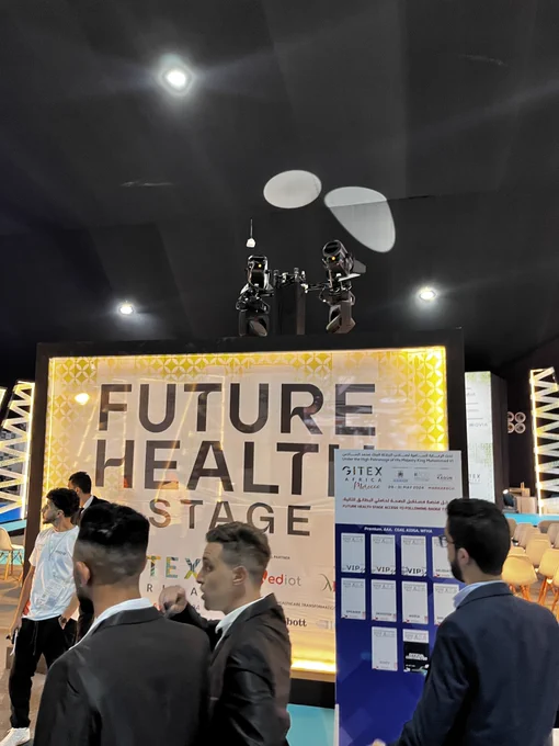 Future of Health stage #GITEXAfrica in Marrakech, Morocco.