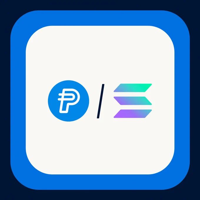 Image contains: PYUSD and Solana Logos