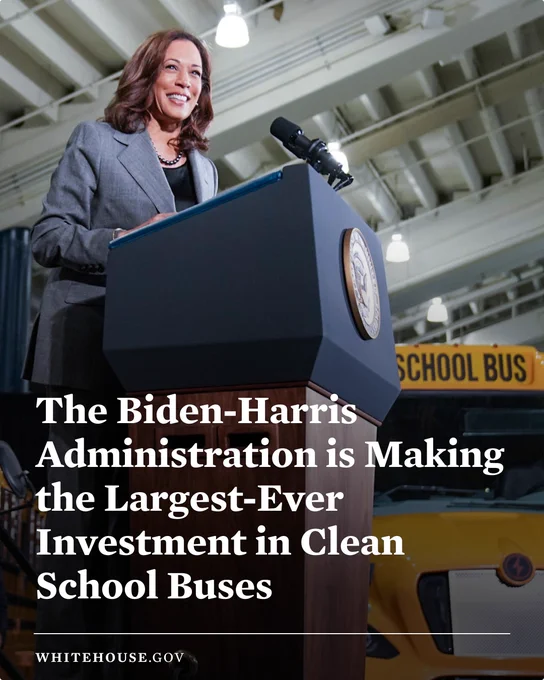 The Biden-Harris Administration is Making the Largest-Ever Investment in Clean School Buses