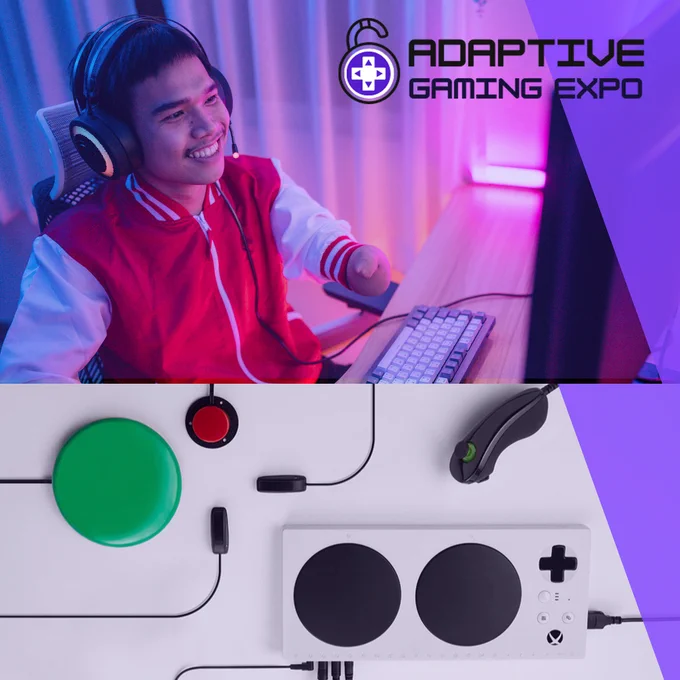 Adaptive Gaming expo player. 