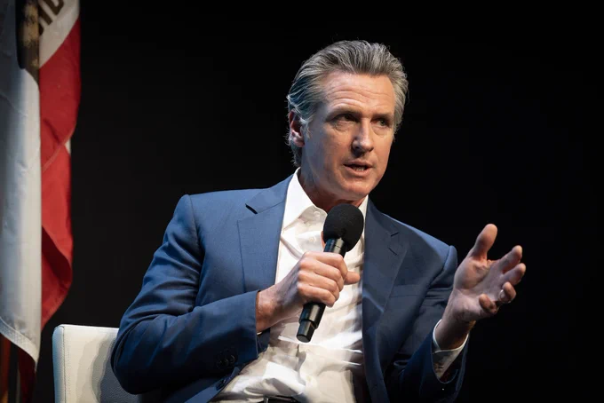 Governor Newsom speaks at the Joint California Summit on Generative AI.