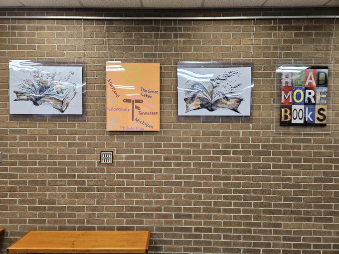 PHSCLibraries, PHSCEastCampus library, book display