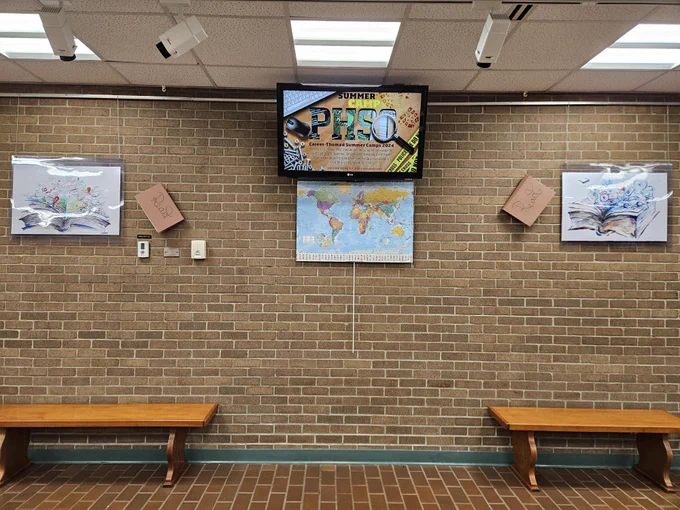PHSCLibraries, PHSCEastCampus library, book display