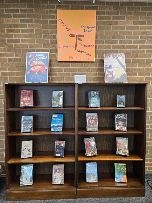 PHSCLibraries, PHSCEastCampus library, book display