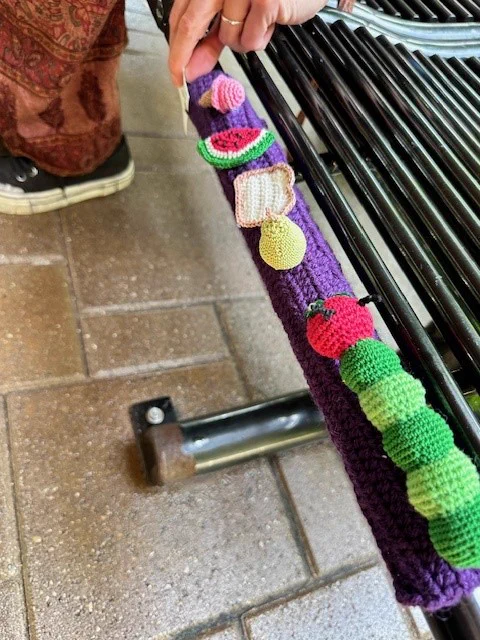knitted caterpillar