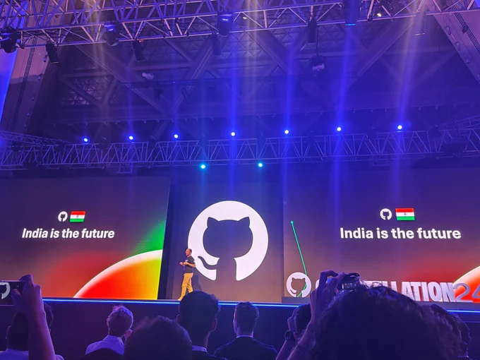 Stage view of Github constellation event in Bengaluru, India