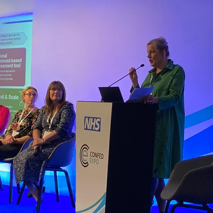 Em Wilkinson Brice speaking at NHS ConfedExpo 2024