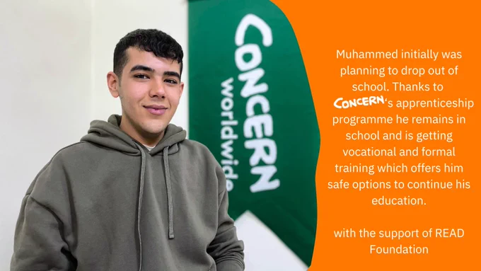 A portrait of Muhammed, who is a participant of apprenticeship programme