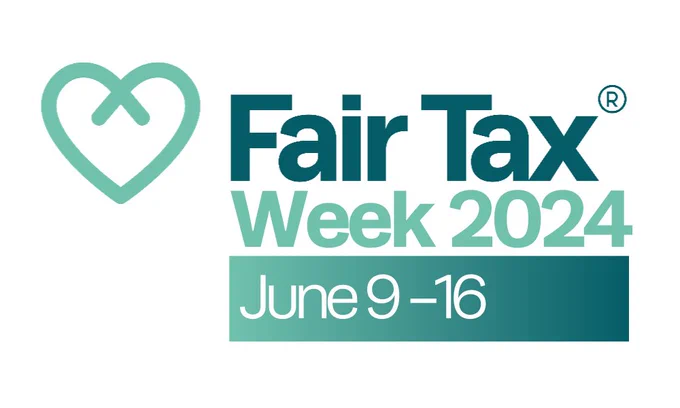 A fair tax week logo