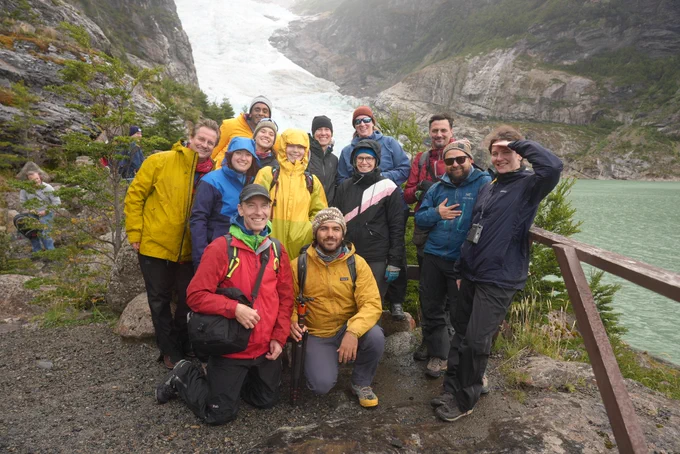 Fotografías de la expedición de la UC y la Universidad de Columbia en la Patagonia. Créditos: Crédito fotográfico: Glaciar Grey/Jacqueline Austermann.