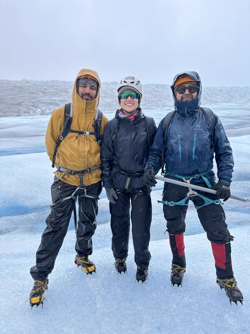 Fotografías de la expedición de la UC y la Universidad de Columbia en la Patagonia. Créditos: Crédito fotográfico: Glaciar Grey/Jacqueline Austermann.
