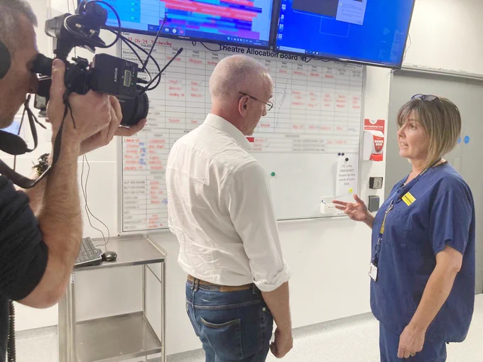 Dr Anneliese Rigby talking to BBC London