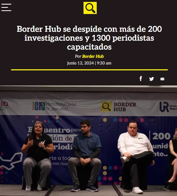 Border Hub se despide con más de 200 investigaciones y 1300 periodistas capacitados