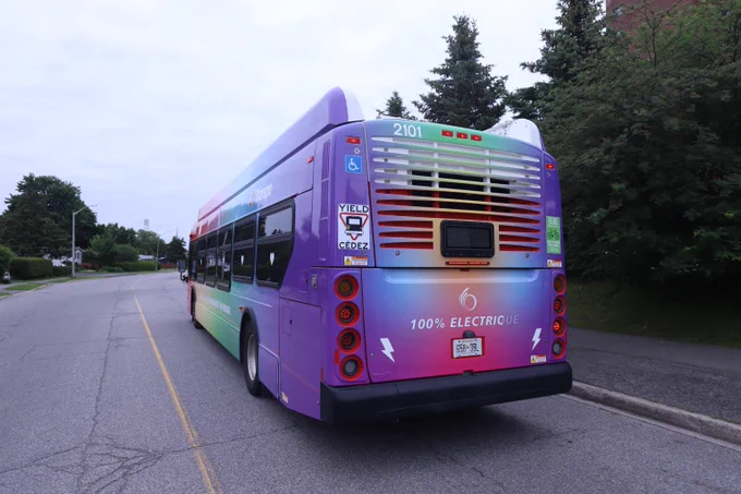  Pride-wrapped OC Transpo bus
