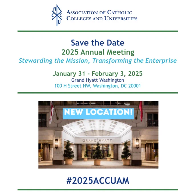 Save the Date: 2025 Annual Meeting
Stewarding the Mission, Transforming the Enterprise
January  31-February 3, 2025
