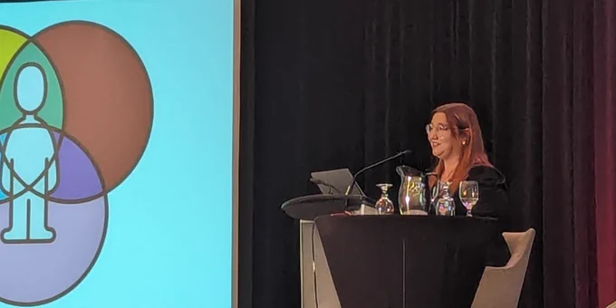 Melanie Wells
(Employment Facilitator, CCRW) presents at #29thCASEConference
