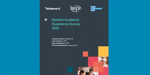 Front cover of the Student Academic Experience Survey 2024