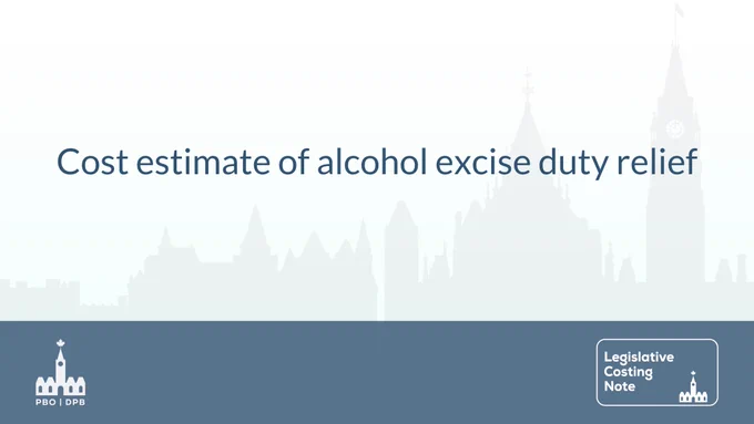 Decorative image for the note “Cost estimate of alcohol excise duty relief”