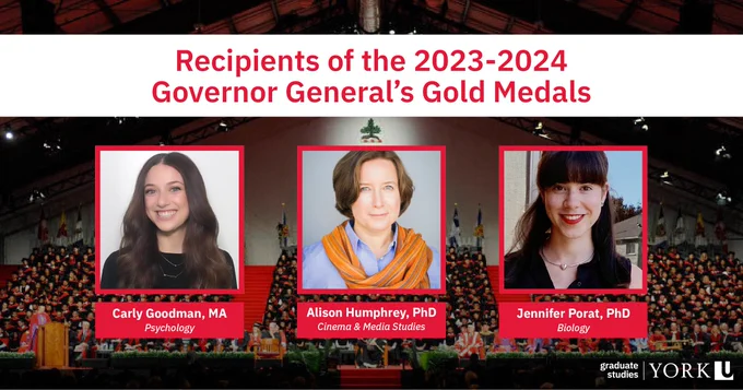 Recipients of the 2023-2024 Governor General's Gold Medals 