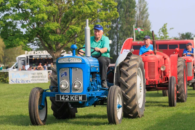 Vintage tractors at the Notts County Show