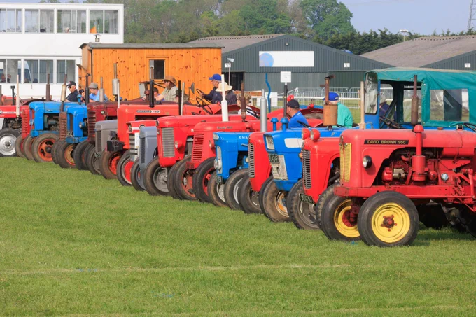 Vintage tractors at the Notts County Show