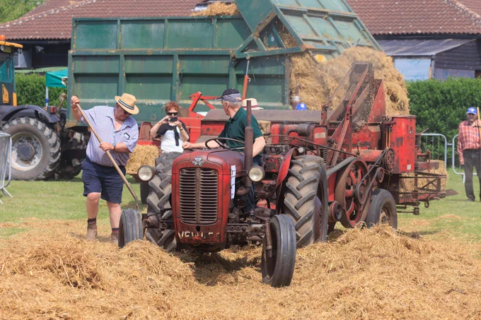 Vintage tractors at the Notts County Show