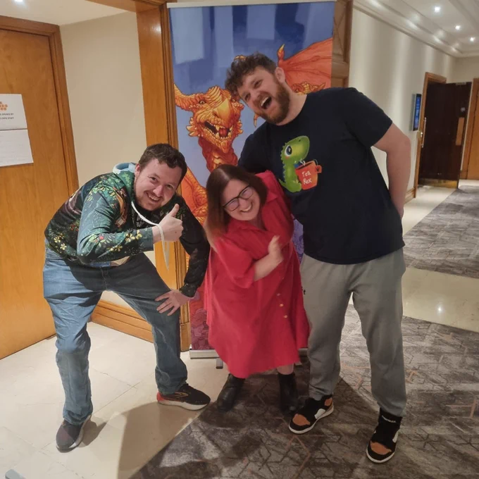the Decking Awesome Games staff messing around