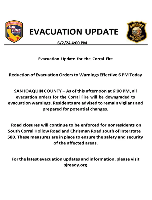 Evacuation update document