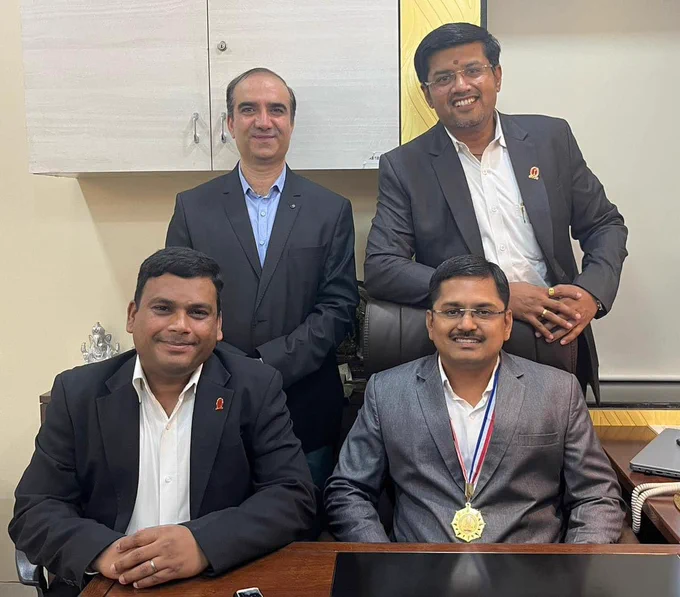 *The Institute of Cost Accountants of India - Pune Chapter* ICMAI - Pune Chapter
 
Newly Elected Office Bearers for year 2024-25 *Congratulations* 💐💐🤝🙏

Office Bearers ICMAI - Pune Chapter
1. CMA Nilesh Kekan - *Chairman*
2. CMA Shrikant Ippalpalli - *Vice Chairman*
3. CMA Rahul Chincholkar - *Hon. Secretary*
4. CMA Himanshu Dave - *Treasurer*

Managing Committee Members
5. CMA Nagesh Bhagane
6. CMA Amey Tikale
7. CMA Anuja Dabhade
8. CMA Tanuja Mantrawadi
9. CMA Nikhil Agarwal
10. Jaydeep Mane Deshmukh - Student's Representative

#ICMAI #ICMAIWIRC #icmaipune #CMA #CMAMembers #CMAStudents