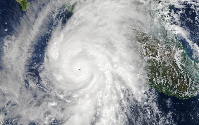 Satellite image of Hurricane Patricia over the eastern Pacific Ocean