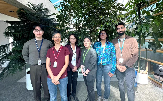 Eye Care Centre lab members Manjosh Uppal, Dr. Printha Wijesinghe, Dr. Grace Kuo, Dr. Joanne Matsubara, Dr. Harshini Chakravarthy and Dr. Daniel Yoo are working together to develop new treatments for eye diseases, including AMD.