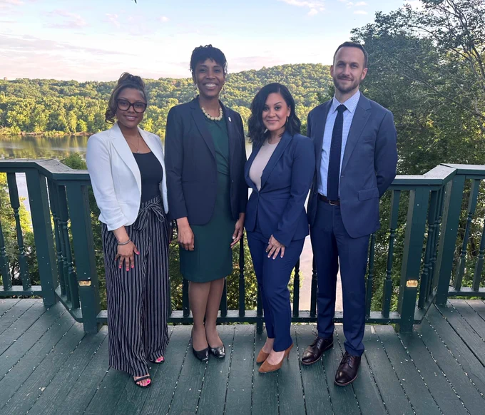 U.S. Attorney Avery with Director Rossi and her team.