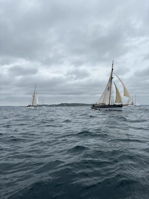 Richard Mille cup competitors with Pendennis Castle in the background