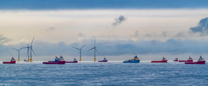 Supply boats Moored of Aberdeen by Rab Lawrence CC2.0