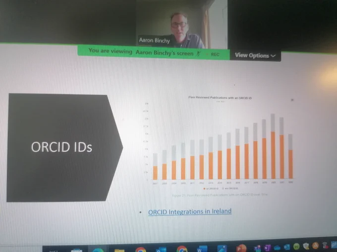screen grab orcid