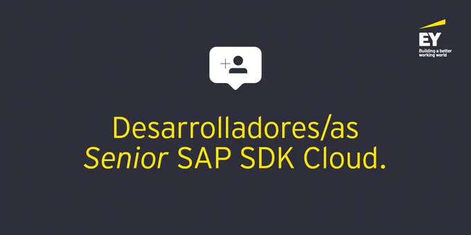 Búsqueda laboral | Desarrolladores/as Senior SAP SDK Cloud.