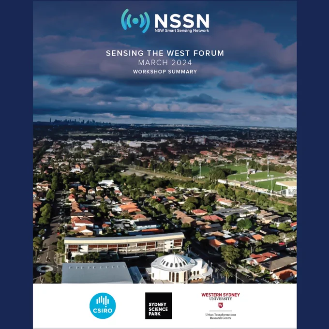 Cover of the Sensing the West Forum workshop summary report.