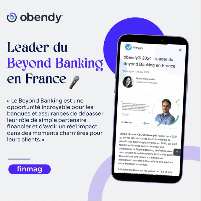 obendy®, le leader du Beyond Banking en France pour Finmag