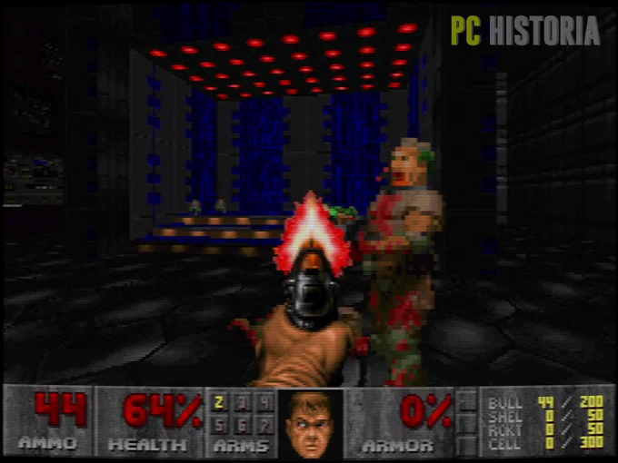 No hay palabras para describir lo que supuso correr Doom en nuestros ordenadores. Las copias entre los amigos volaban, e incluso las reuniones en torno al amigo que tenía el PC para disfrutar las bondades de ese nuevo FPS revolucionario (aún no lo llamábamos así) eran gloriosas. Las noches de fin de semana a oscuras... 