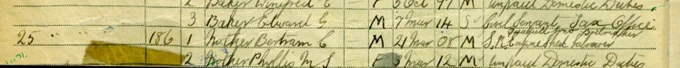 Bertram Nother, shown in the 1939 register as a "Qualified loco boilermaker / S R Engine Sheet labourer".