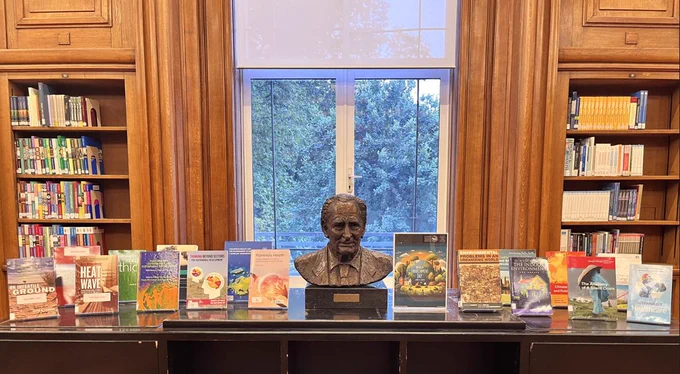 Photo of Library Book Display in the Reading Room for World Environment Day 2024