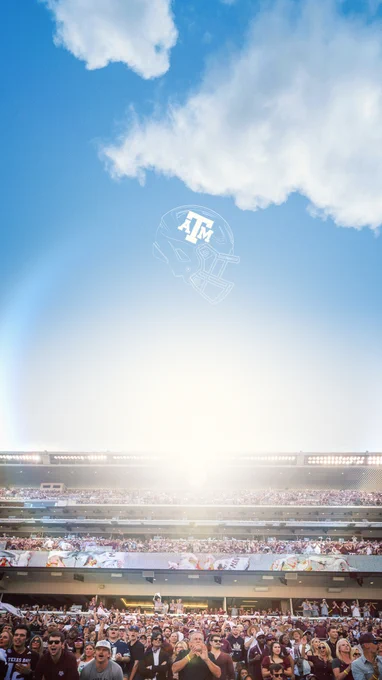 phone wallpaper featuring shot of the 12th Man