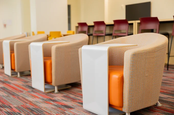 The second floor of the Data and Decision and Sciences Building.