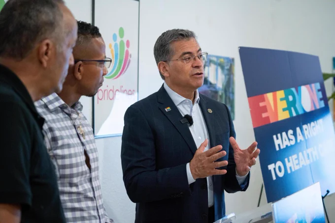 Secretary Becerra speaking 
